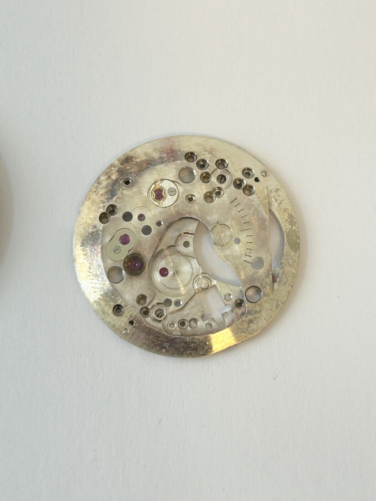 Glycine Bienne Cal 006 900 18 Jewels Parts Movement Balance Fork Wheel Watch - Used Watch Parts