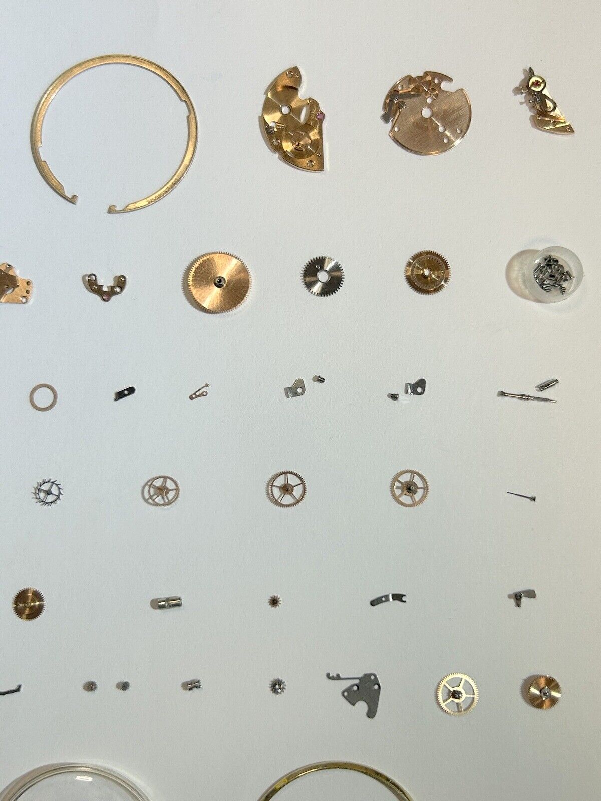 Omega Cal 560 Watch Movement Part Balance Fork Wheel Spring Bridge Desk Bezel 4 - Used Watch Parts