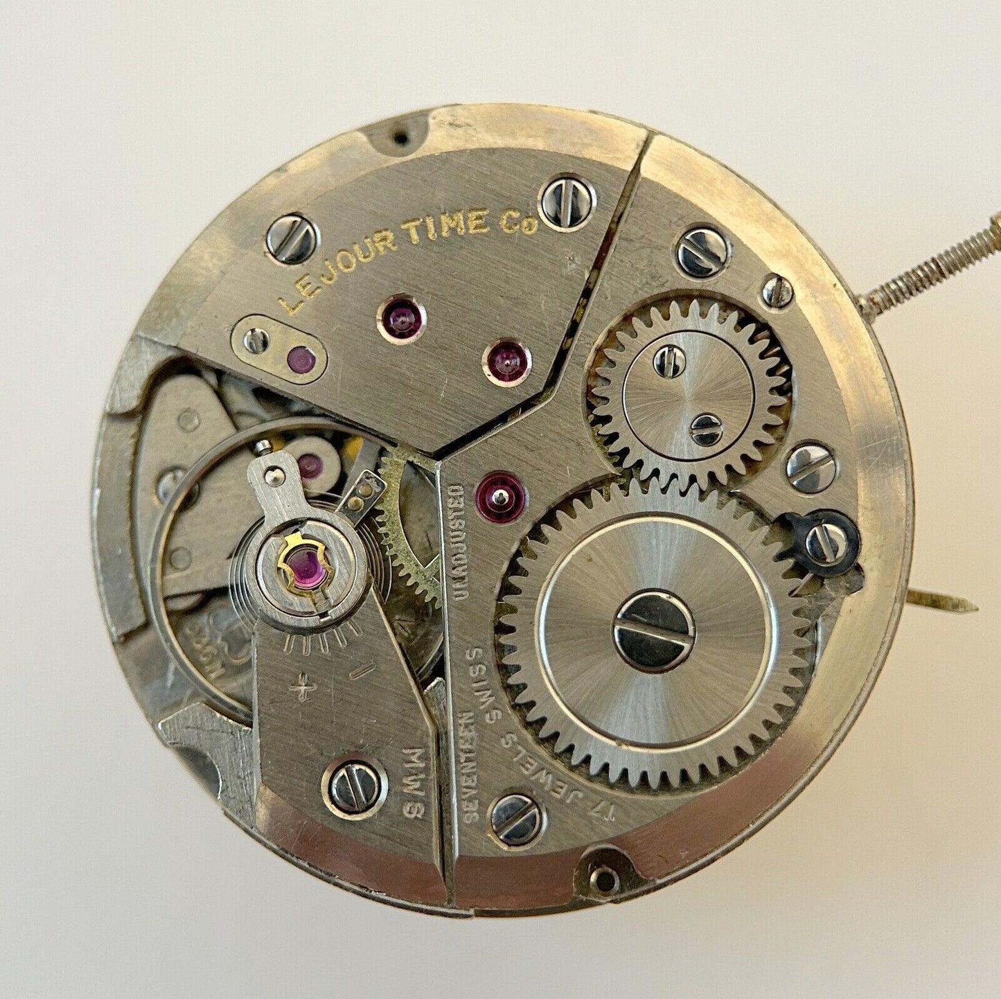 Le Jour Cal P 336-N Watch Parts Movement Balance Fork Spring Bridge - Used Watch Parts