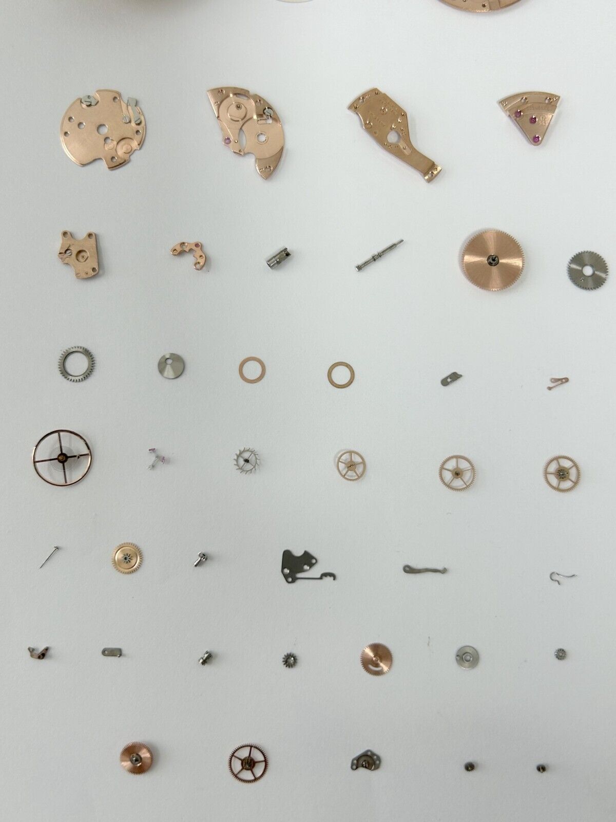 Omega Cal 563 Watch Parts Movement Calendar Disc Fork Wheels Springs Bridge 4