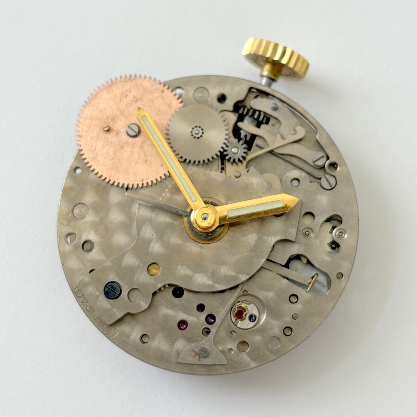 Runs & Sets Angelus cal sf240 stem winding alarm clock watch movement