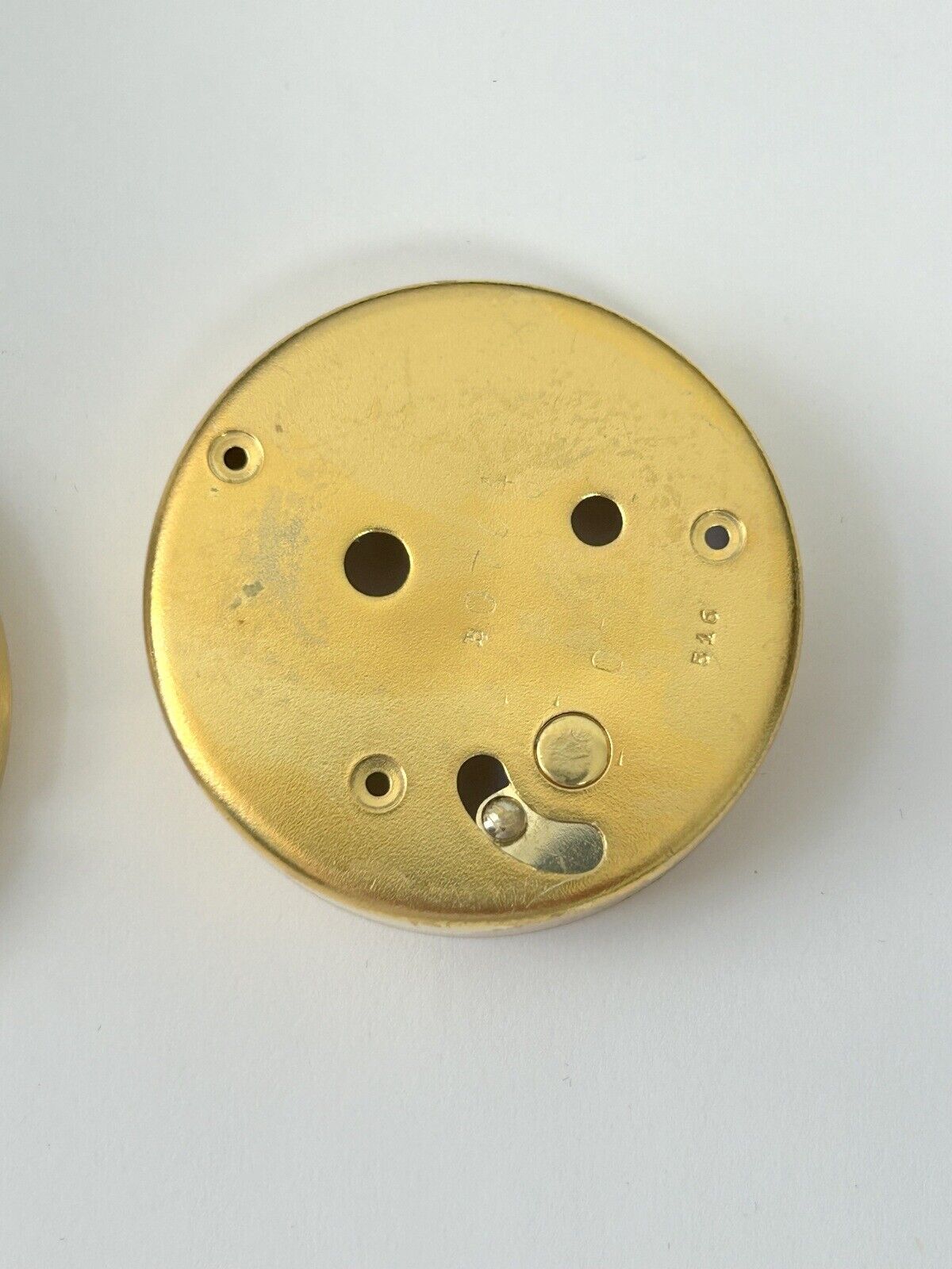 Jaeger LeCoultre Cal 228 Clock Movement For Parts Balance Fork Key Knob Barrel - Used Watch Parts