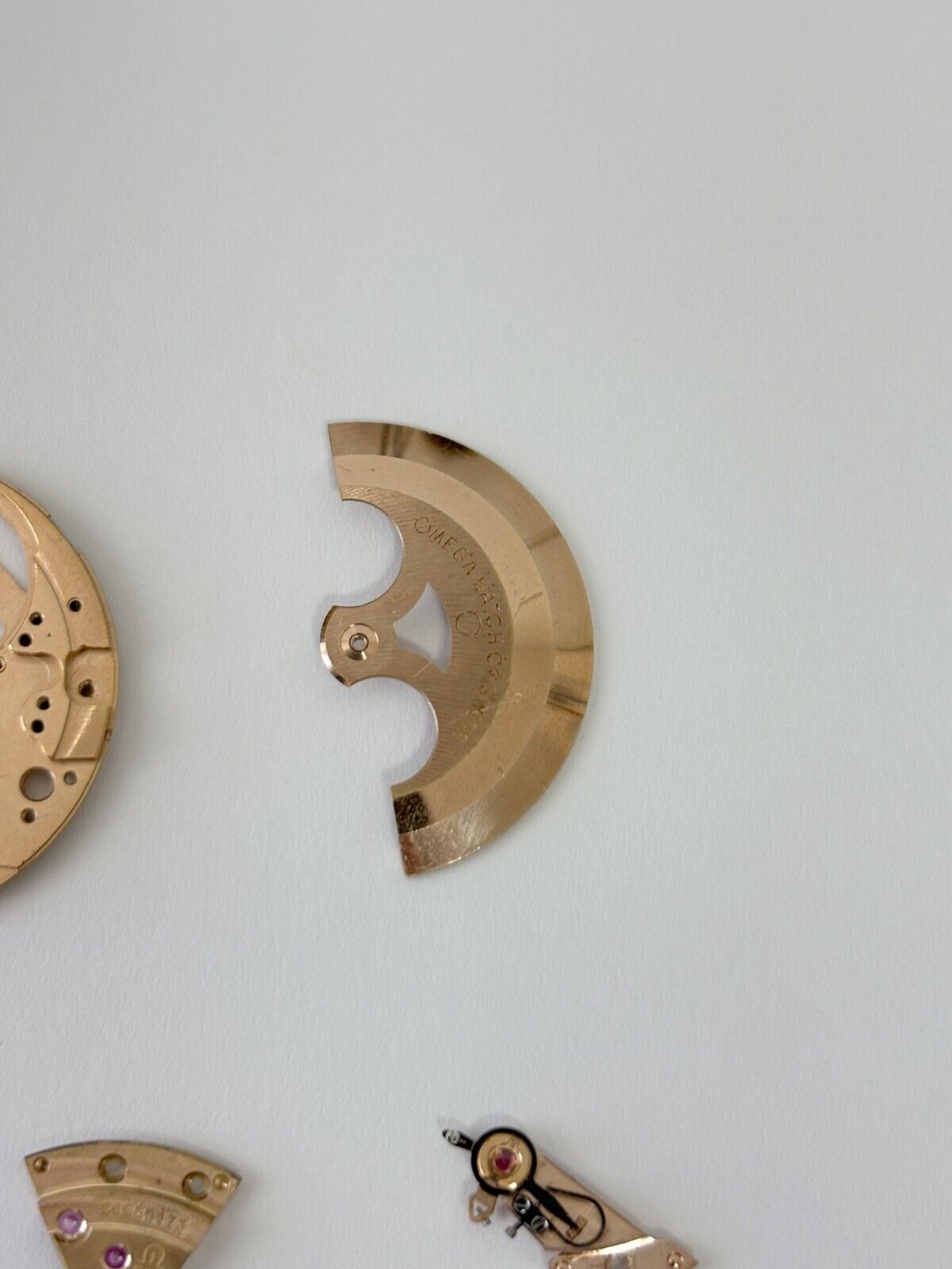 Omega Cal 564 Watch Parts Movement Calendar Disc Fork Wheels Springs Bridge