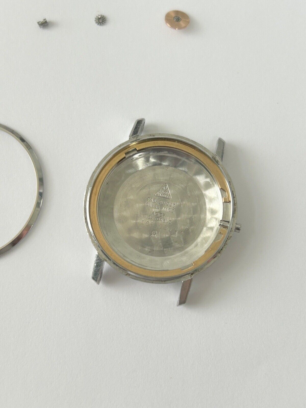 Omega Cal 562 Watch Movement Parts Balance Fork Wheel Spring Bridge 166.020 5 - Used Watch Parts