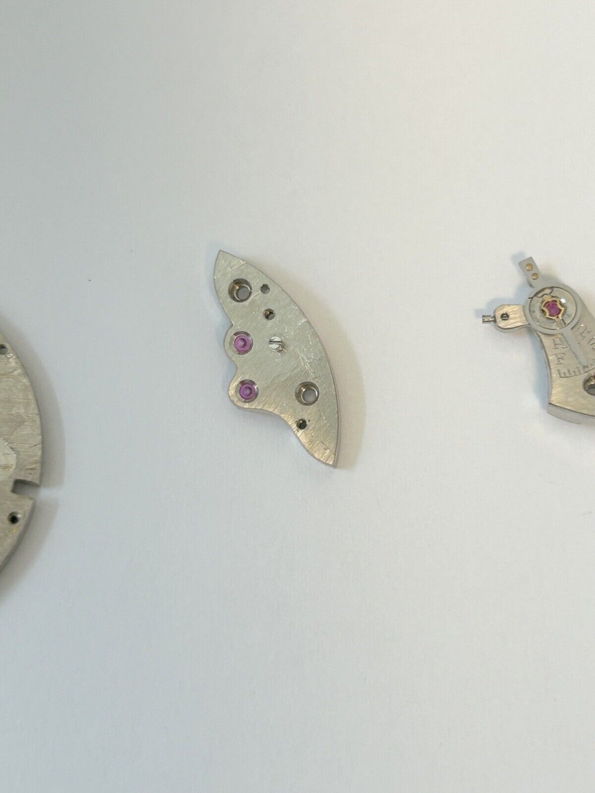 Landeron Cal 51 Chronograph Watch Movement Parts Fork Wheel Spring Bridge Hands - Used Watch Parts
