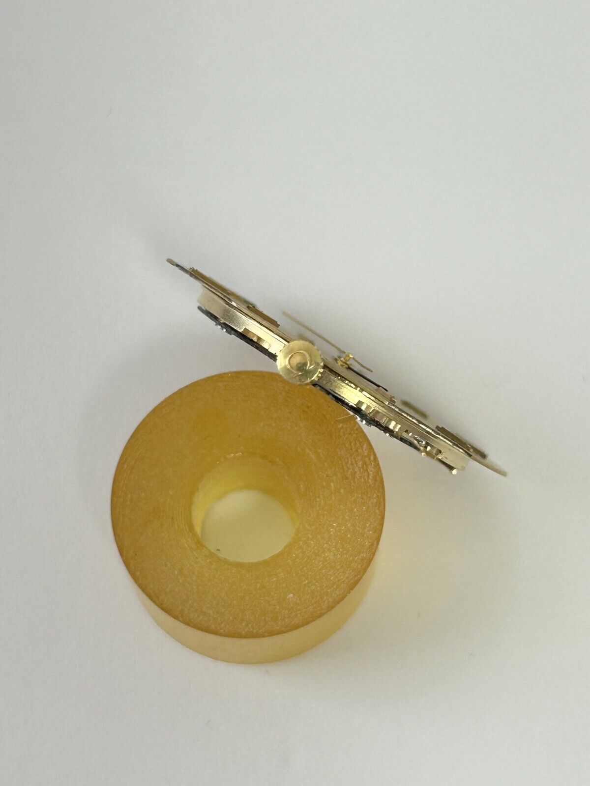 Runs & Sets Omega cal 1430 ETA 255.411 quartz watch movement dial hands crown - Used Watch Parts
