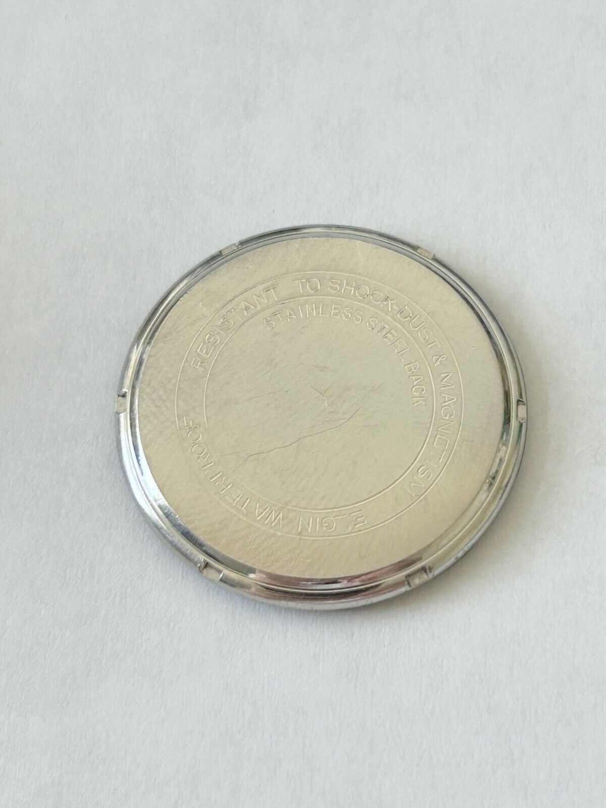 Elgin chronograph watch case for parts cal Valjoux 92 dial sub second hands - Used Watch Parts
