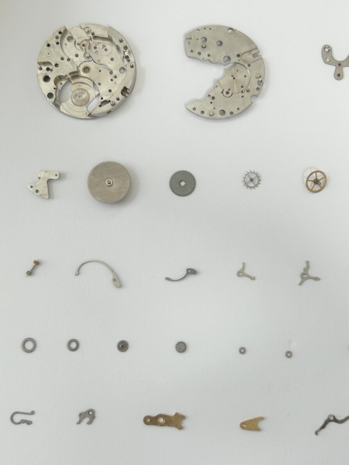 Venus Cal 170 Movement Part Balance Wheel Spring Barrel Bridge Wakmann Breitling - Used Watch Parts