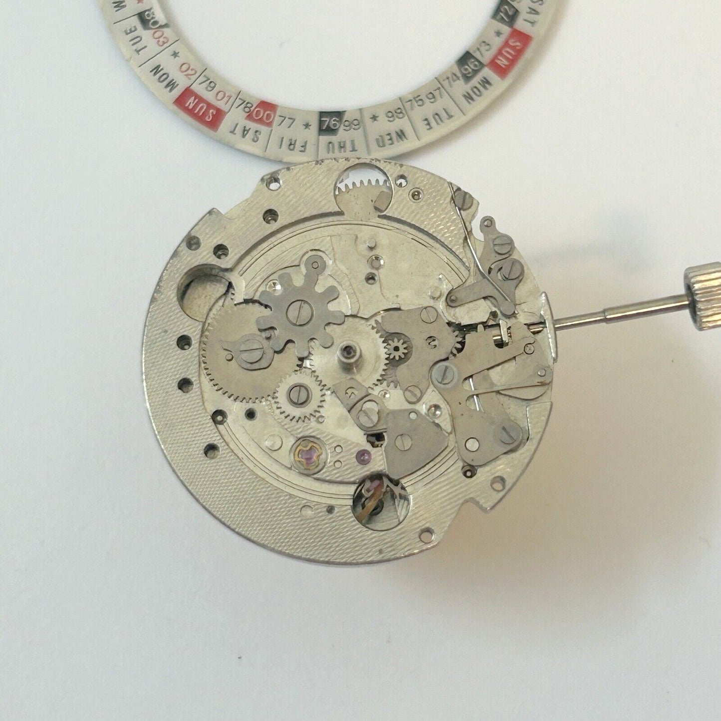 Wittnauer 2000 Cal W102 Watch Movement For Parts Case Bracelet Dial Crystal - Used Watch Parts