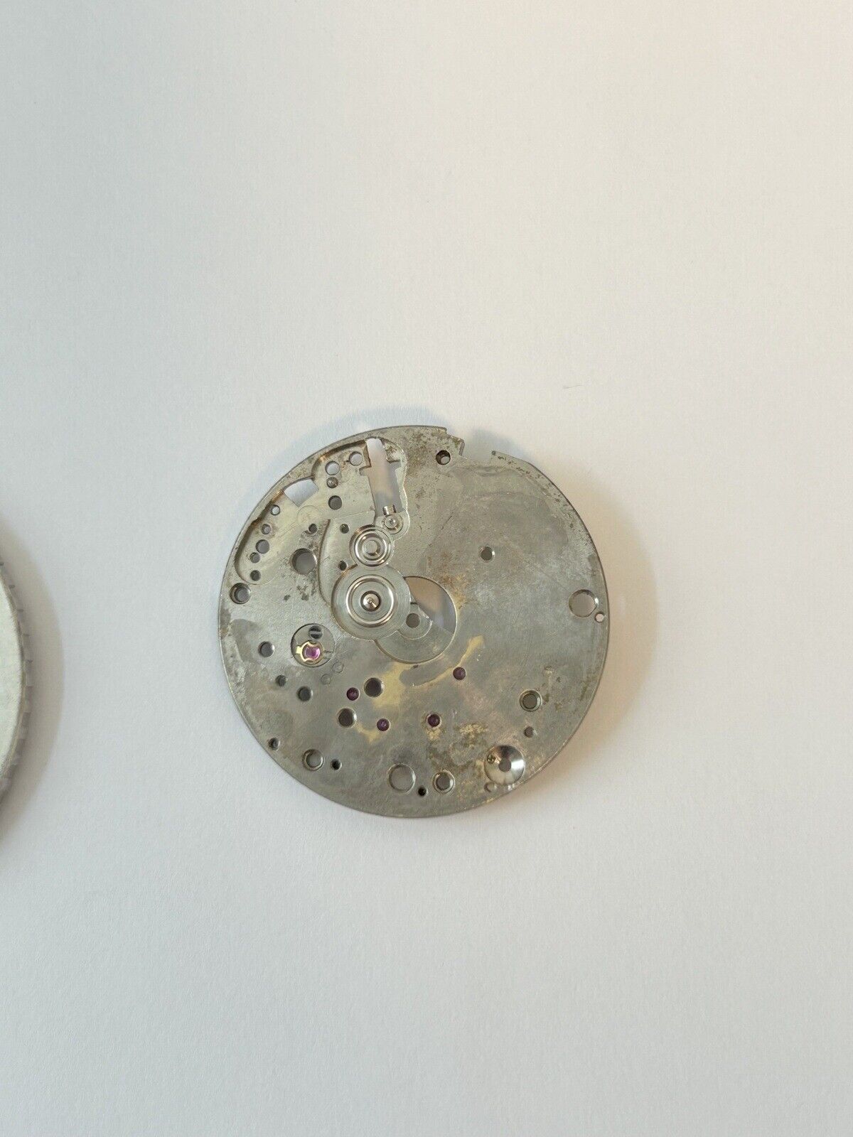 Croton Valjoux Cal 23 Chronograph Watch Movement Parts Case Bezel Balance Nivada - Used Watch Parts