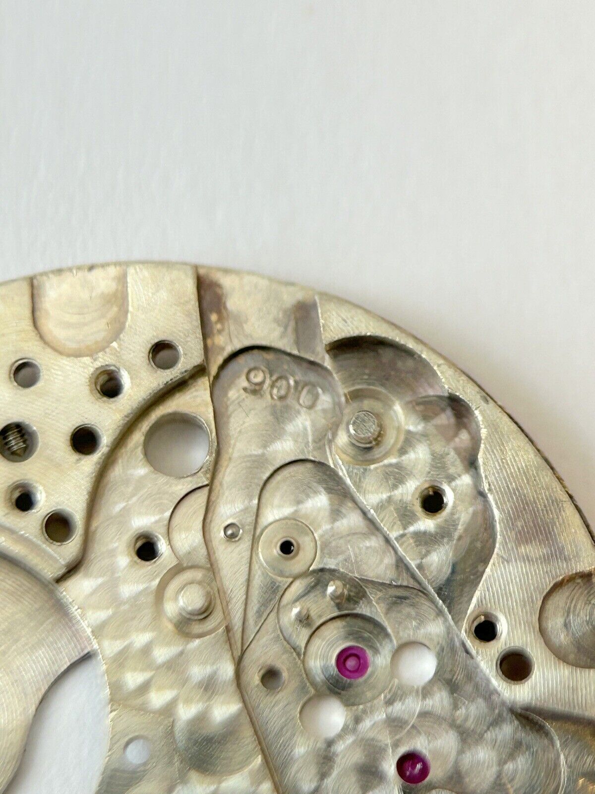 Glycine Bienne Cal 006 900 18 Jewels Parts Movement Balance Fork Wheel Watch - Used Watch Parts