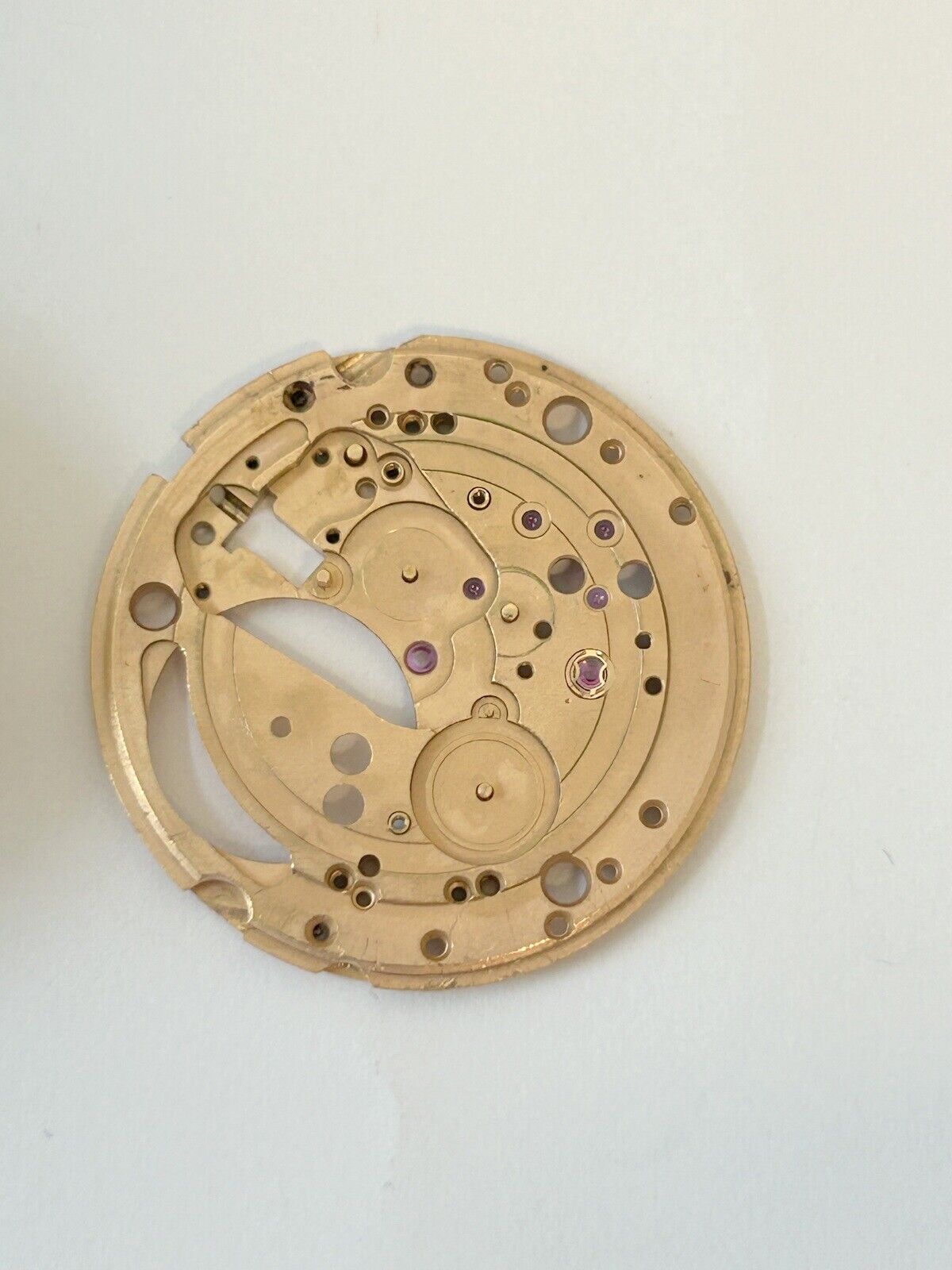 Omega Cal 752 Watch Movement Parts Balance Fork Wheel Spring Bridge Calander Desk - Used Watch Parts