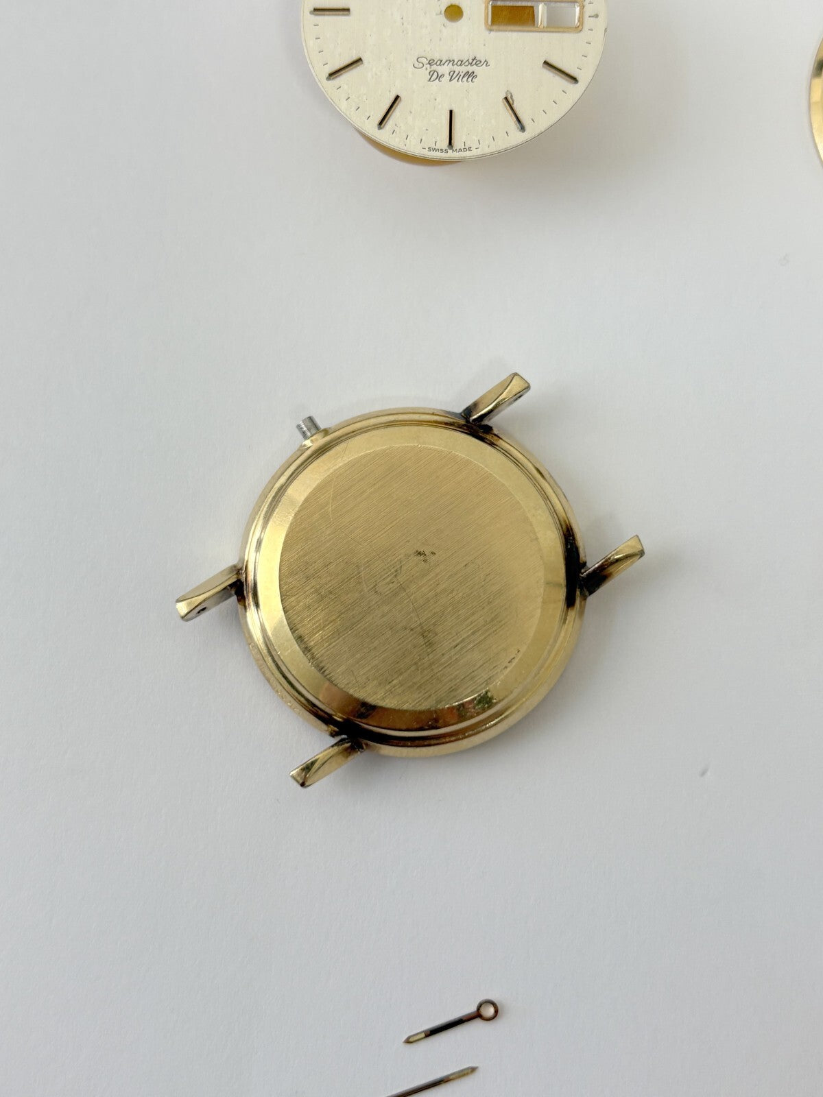 OMEGA Seamaster Deville case parts ref C6336 cal 1020 crystal hands dial watch