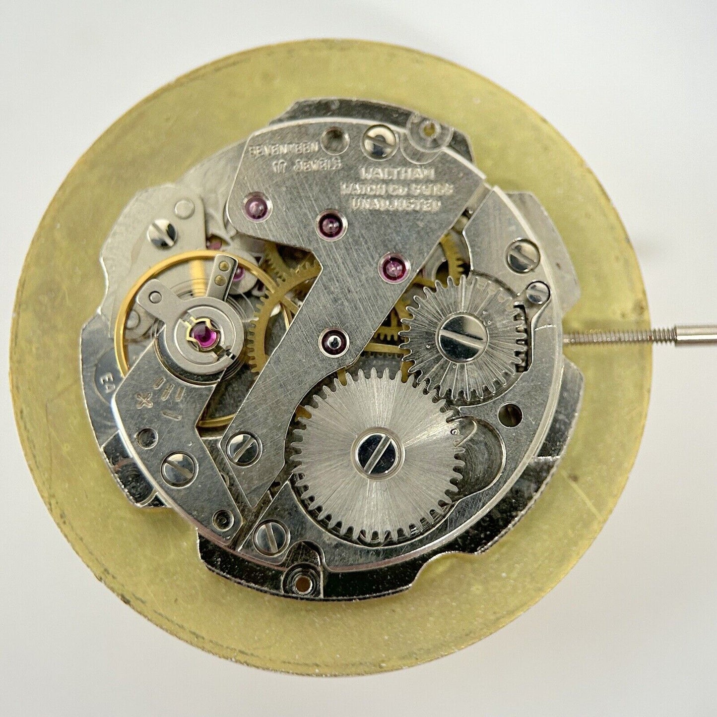 Waltham Cal S.G.T. 300 E4 Watch Parts Movement Balance Fork Spring Bridge - Used Watch Parts