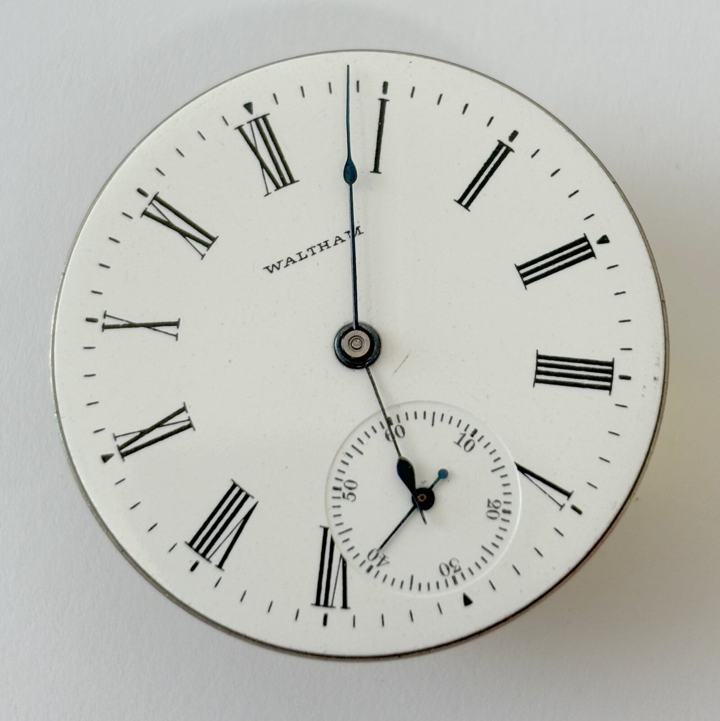 Waltham Grade 620 Pocket Watch Part Movement Balance Fork Spring Bridge Dial