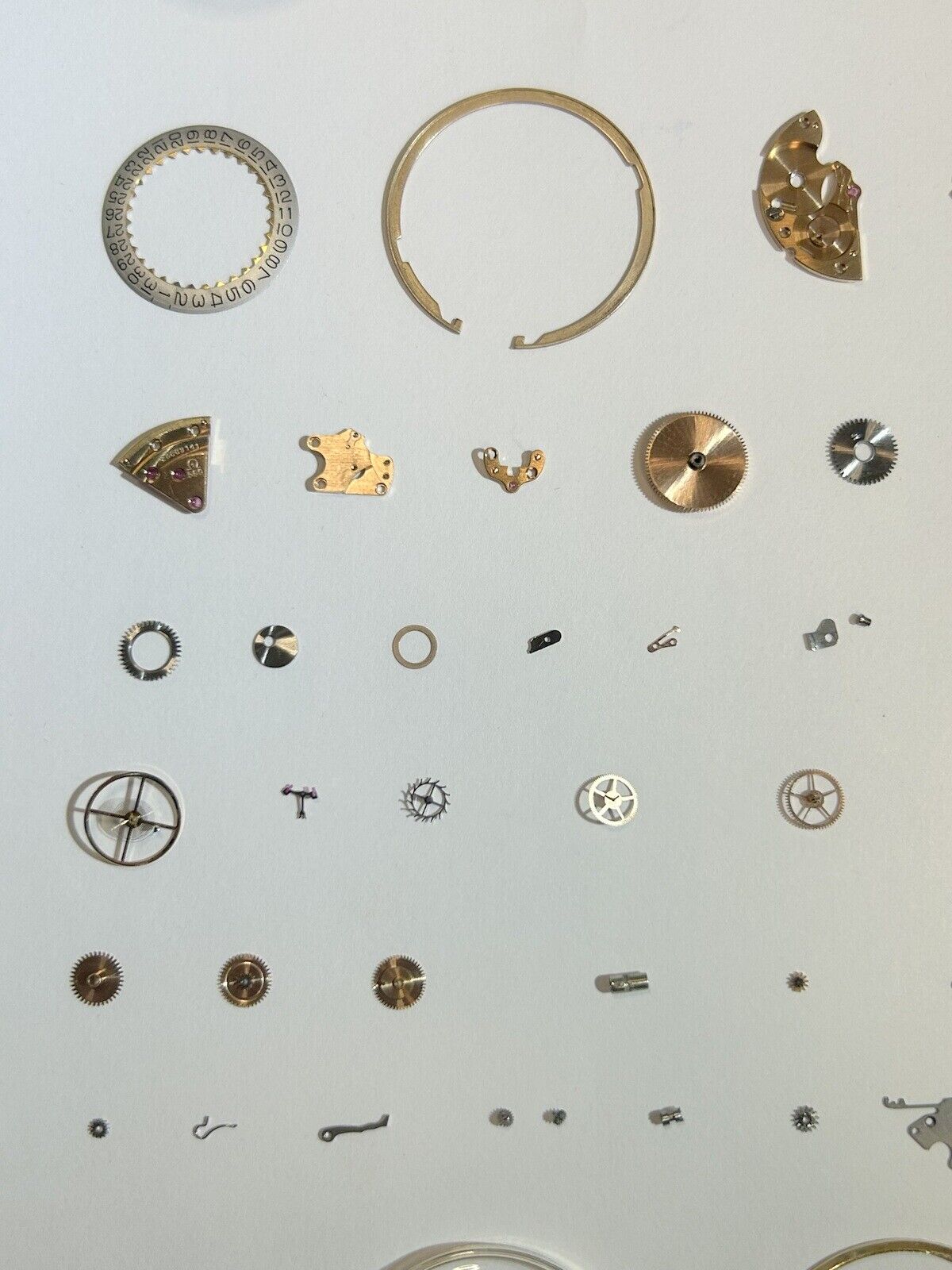 Omega Cal 560 Watch Movement Part Balance Fork Wheel Spring Bridge Desk Bezel 4 - Used Watch Parts