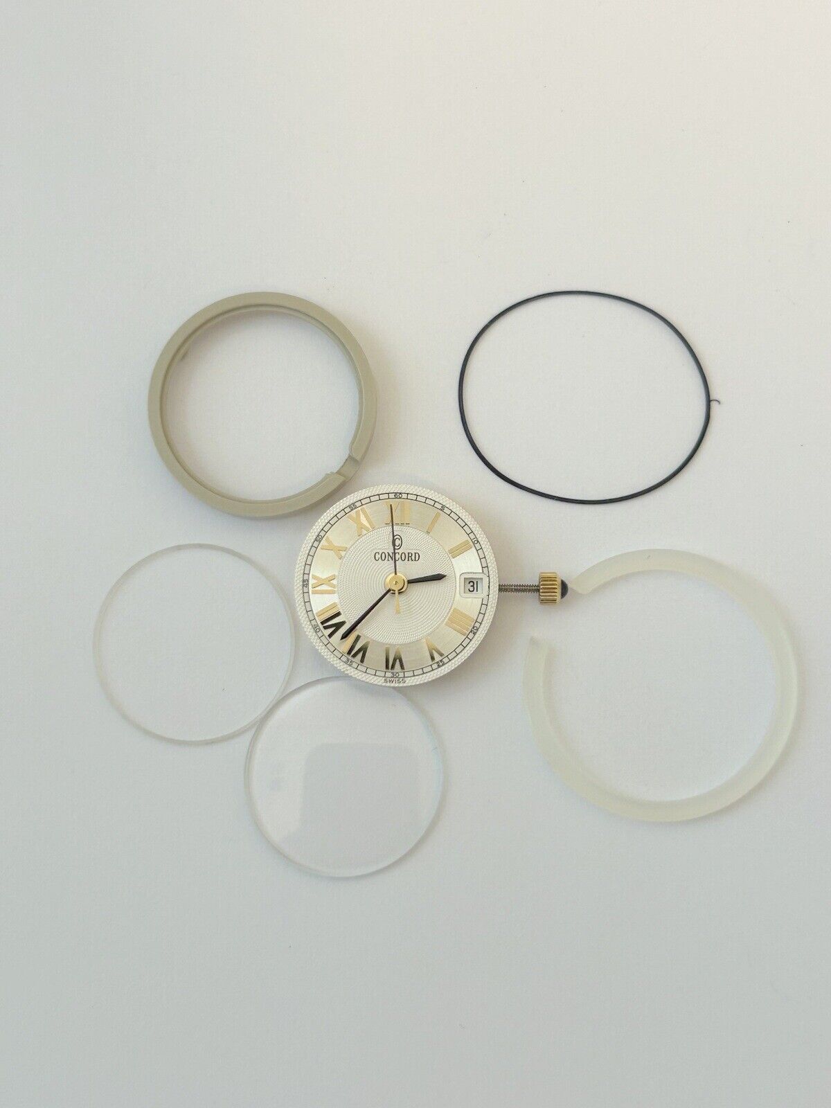 Ladies Concord ETA 956.112 Universal Geneve Polerouter Dial Omega Cal 560 parts - Used Watch Parts