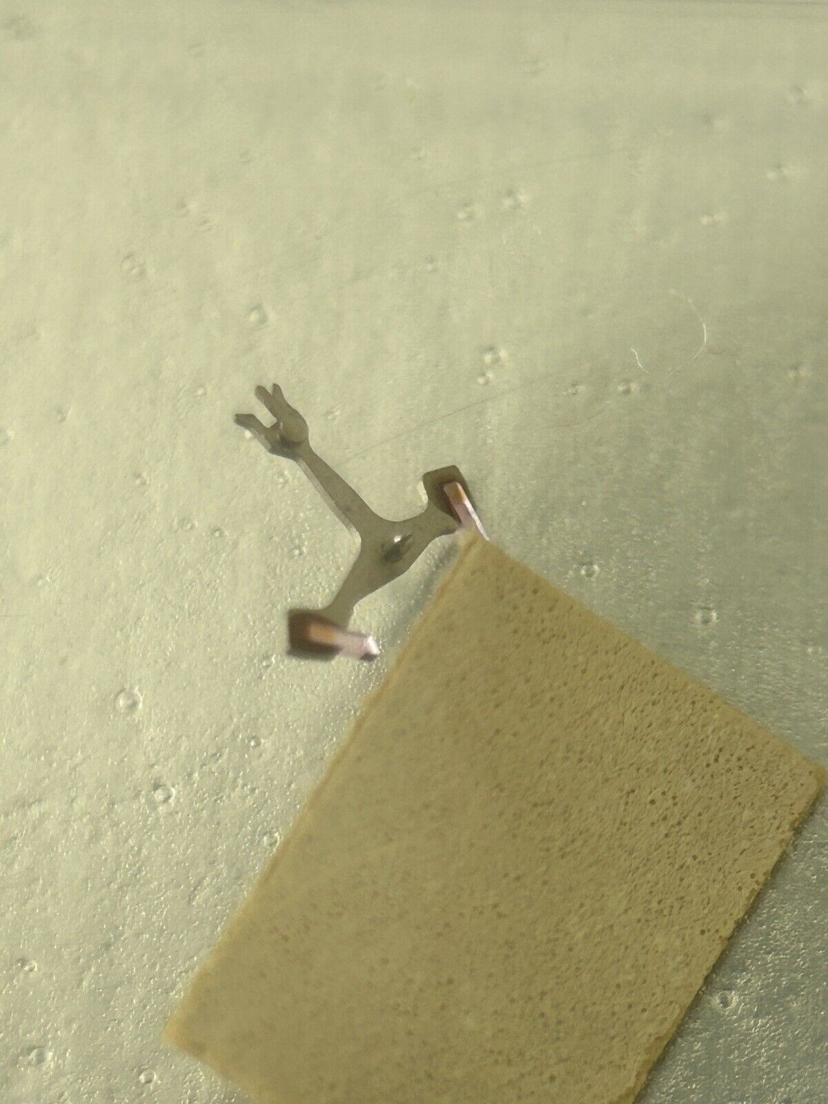 Omega Watch Parts Complete Roller & Fork cal 550 hairsping 265 SS hand for 683 - Used Watch Parts