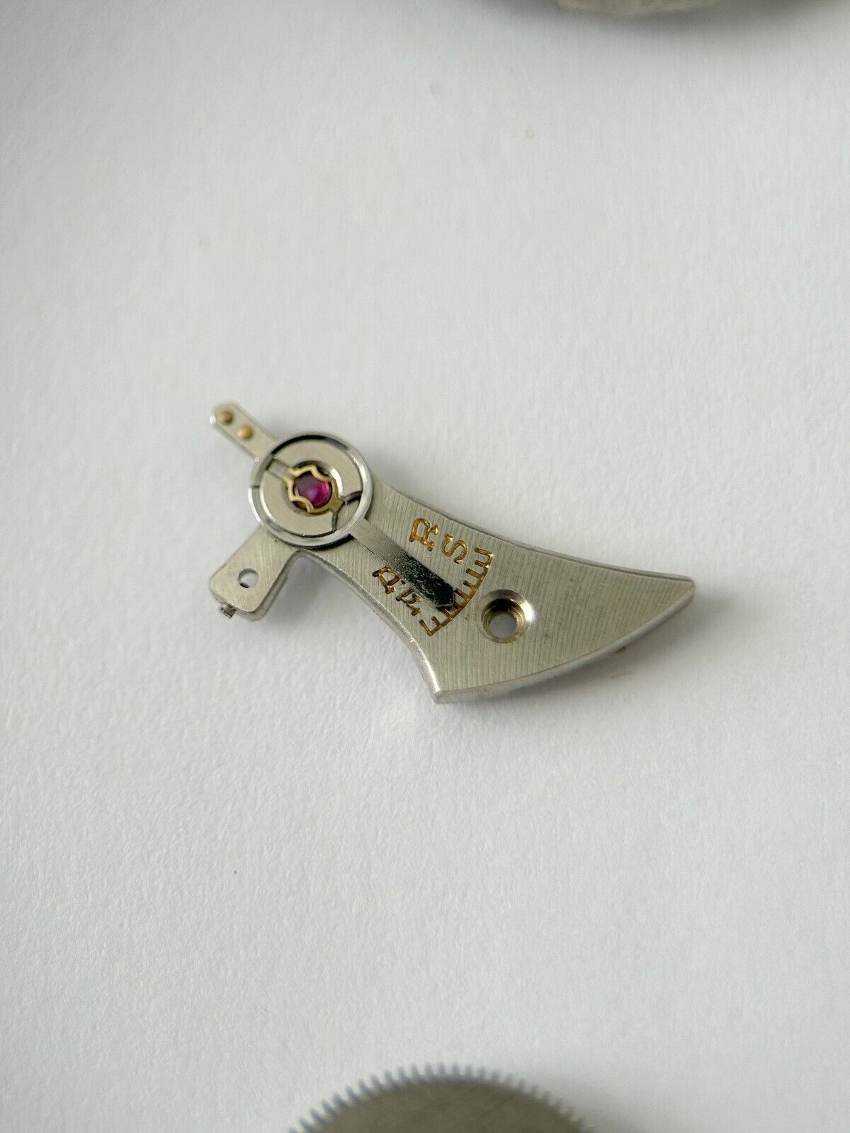 Venus Cal 175 Movement Part Balance Wheel Spring Barrel Bridge Wakmann Breitling - Used Watch Parts