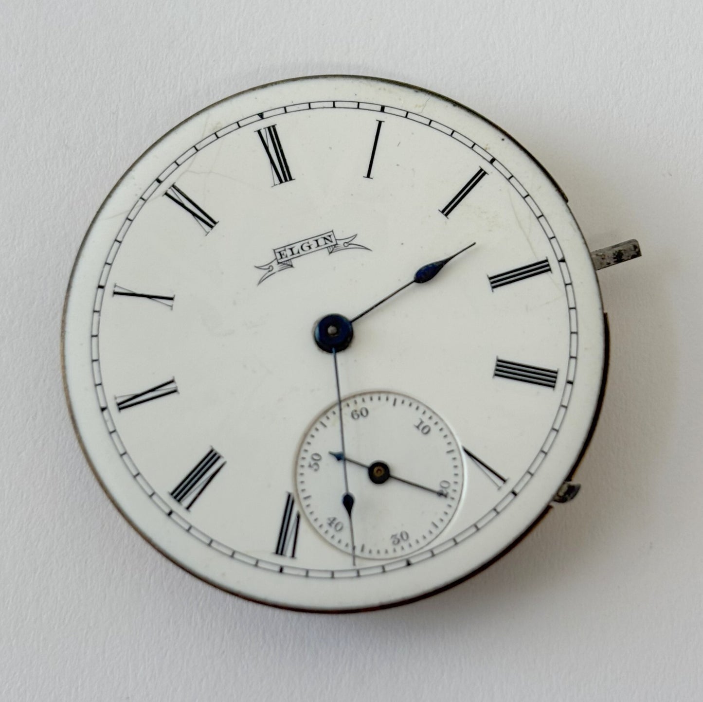 Elgin Grade 95 Pocket Watch Parts Movement Balance Fork Spring Bridge Dial Hands