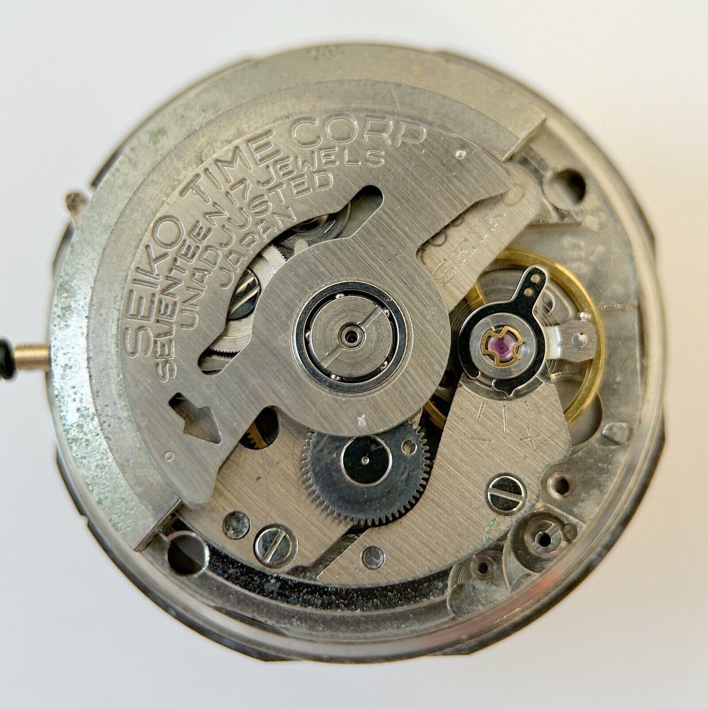 Seiko Cal 7006A 817 Watch Parts Movement Balance Fork Spring Bridge Calendar - Used Watch Parts