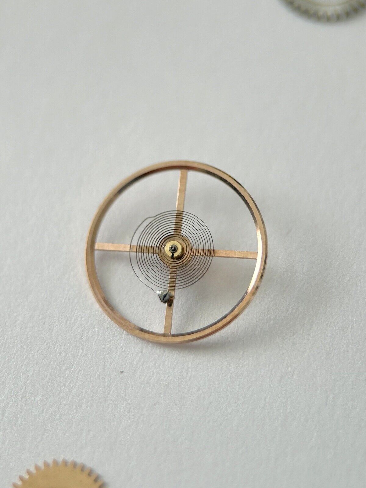 Omega Cal 562 Watch Movement Parts Balance Fork Wheel Spring Bridge 166.020 5 - Used Watch Parts