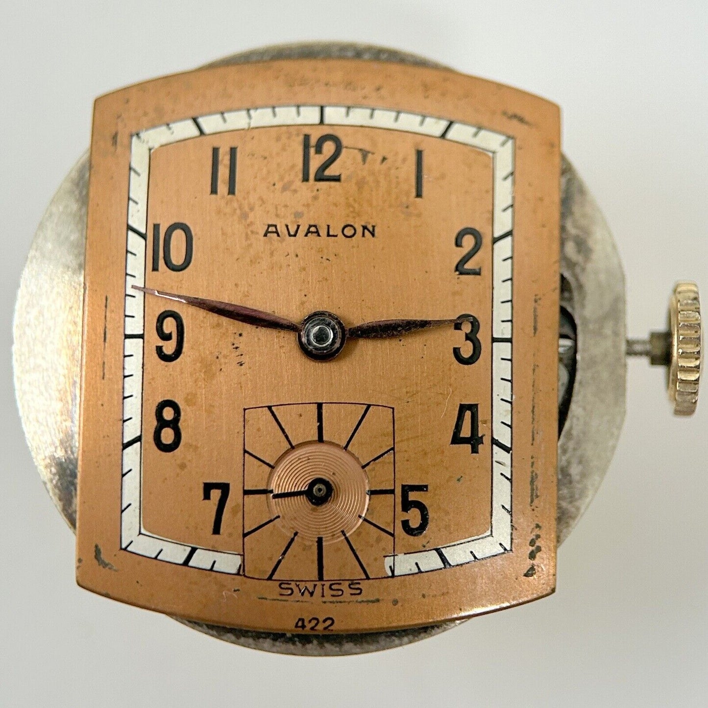 Avalon Cal 900 Watch Parts Movement Balance Fork Spring Bridge - Used Watch Parts