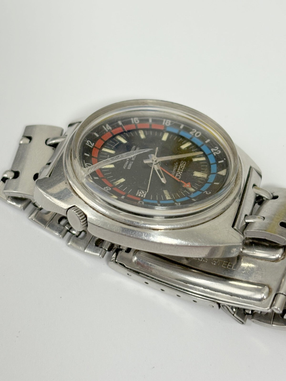 seiko 6117-6410 navigator timer watch