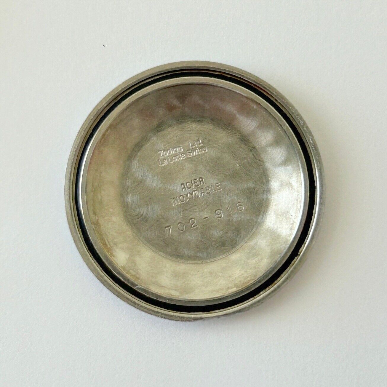 Vintage Zodiac ref 702-916 diver watch parts case back bezel dial Cal 70-72 - Used Watch Parts