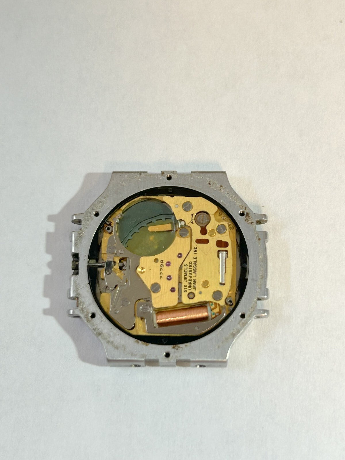PARTS/REPAIR! Jean Lassale Thalassa watch incomplete heads 7779A quartz movement