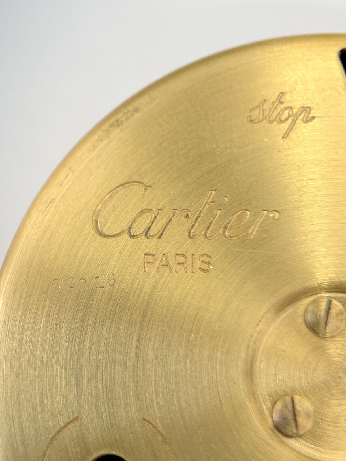 Cartier Caliber 949 8 Day Alarm Clock Mechanical Movement For Parts IMHOF Wind