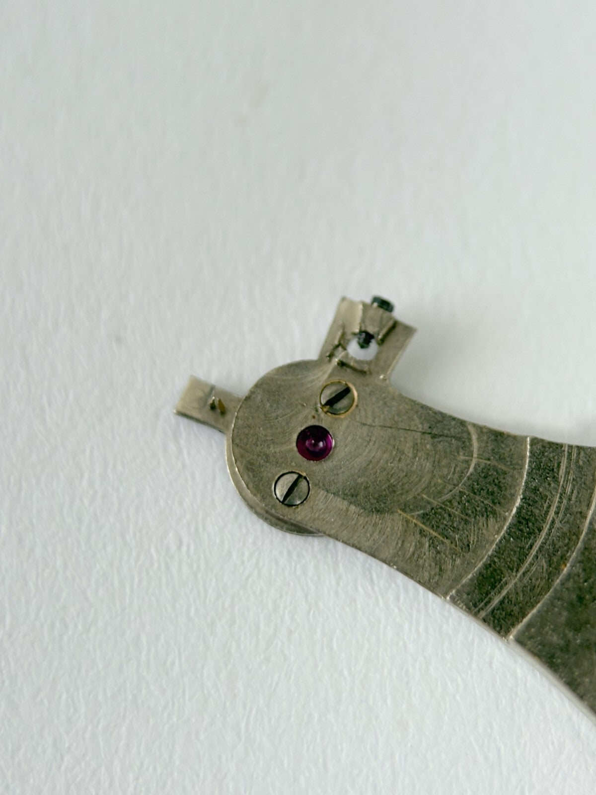 Venus Cal 175 Movement Part Balance Wheel Spring Bridge Fork Wakmann Breitling 2