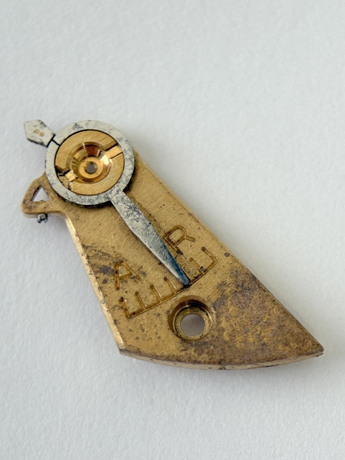 Omega Cal 284 Watch Movement Parts Balance Fork Spring Bridge Barrel Balance