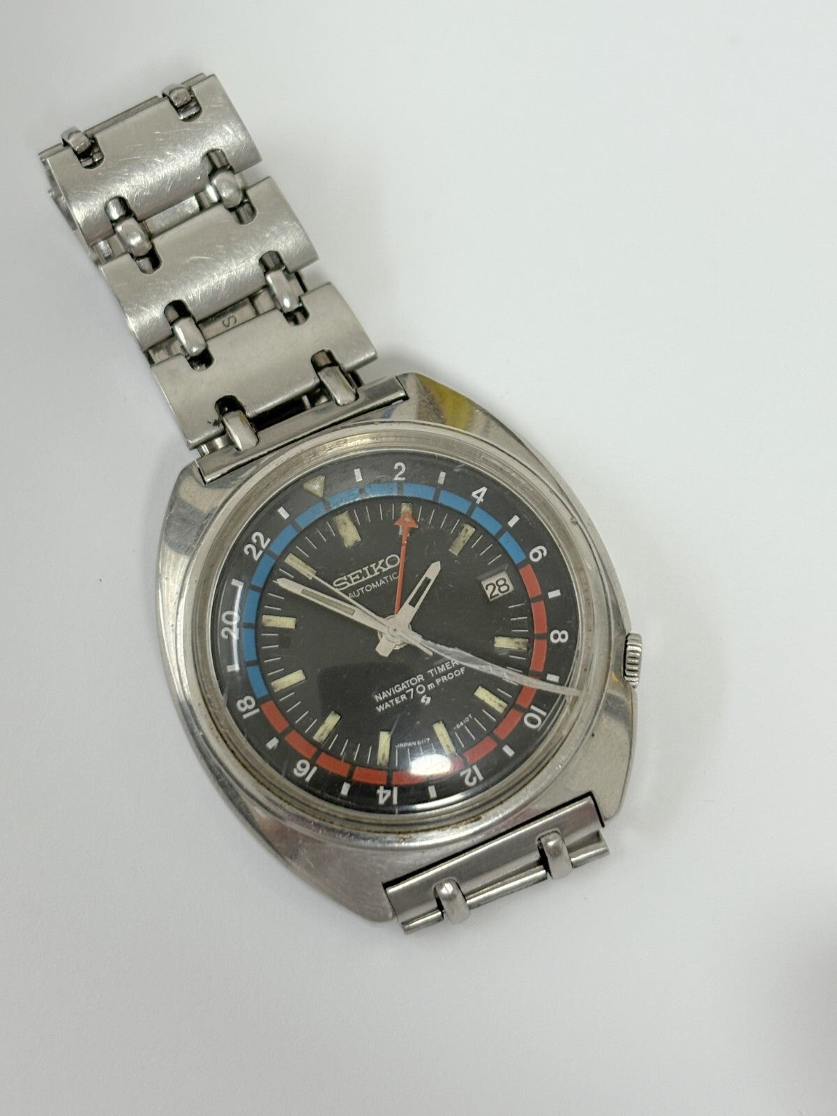 seiko 6117-6410 navigator timer watch