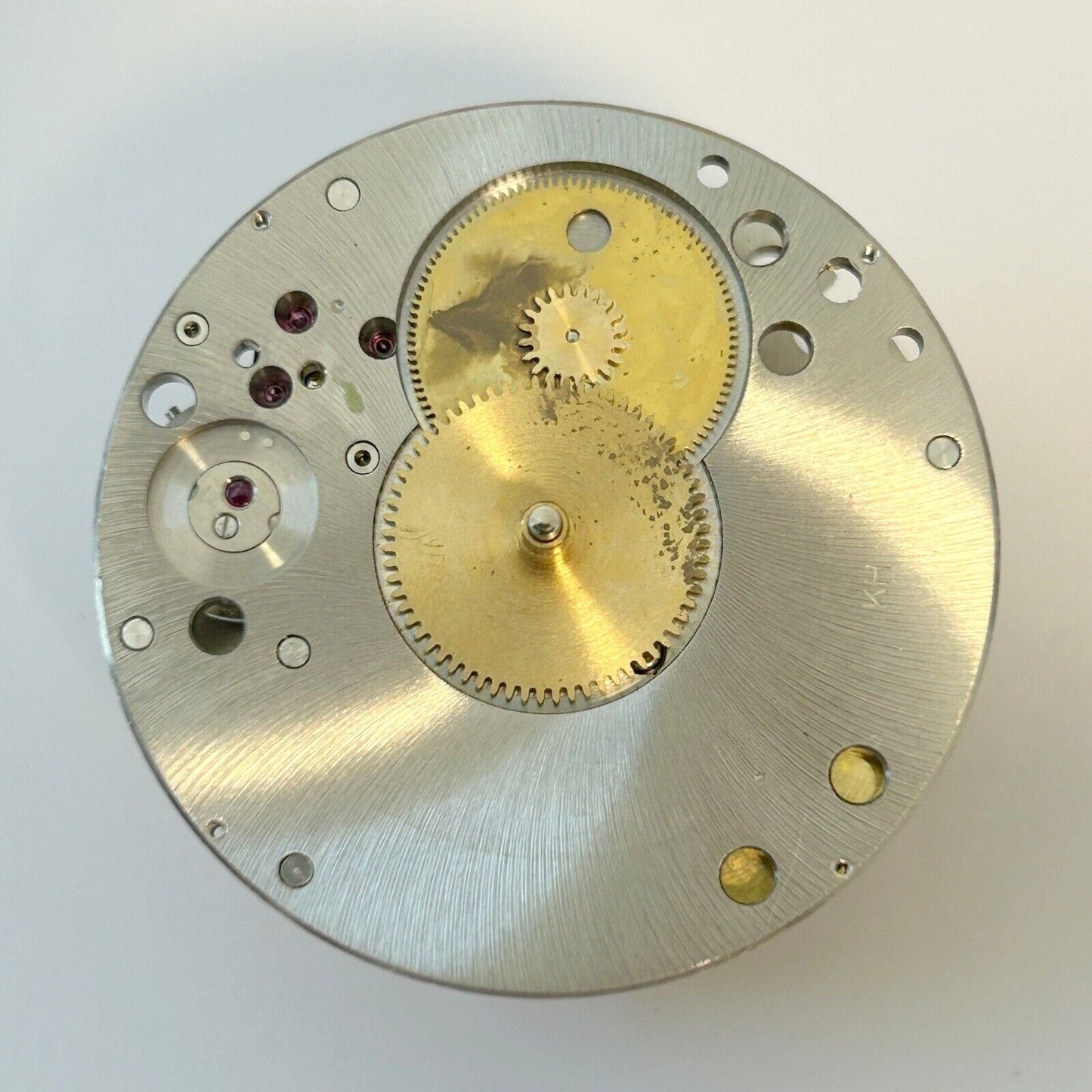 Jaeger LeCoultre Cal 222 Clock Movement For Parts Balance Fork Key Knob Barrel - Used Watch Parts
