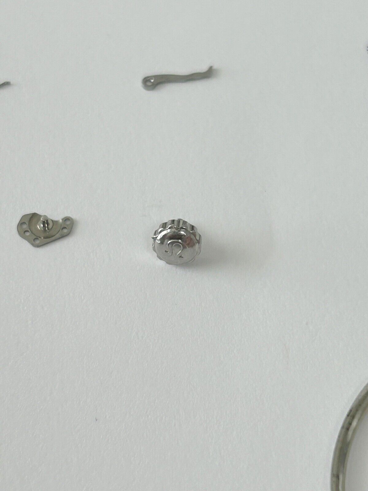 Omega Cal 562 Watch Movement Parts Balance Fork Wheel Spring Bridge 166.020 5 - Used Watch Parts