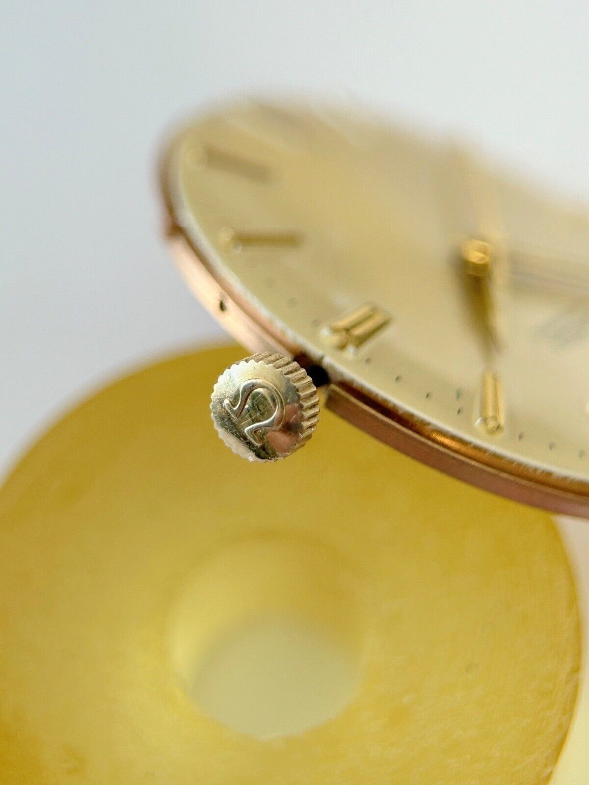 Omega Cal 550 Watch Movement Parts Crystal Buckle Crown Case Back LLU-6289 3 - Used Watch Parts