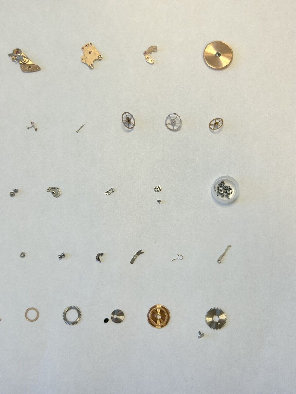 Omega Cal 565 Watch Movement Parts Balance Fork Wheel Spring Bridge Escapement 2 - Used Watch Parts