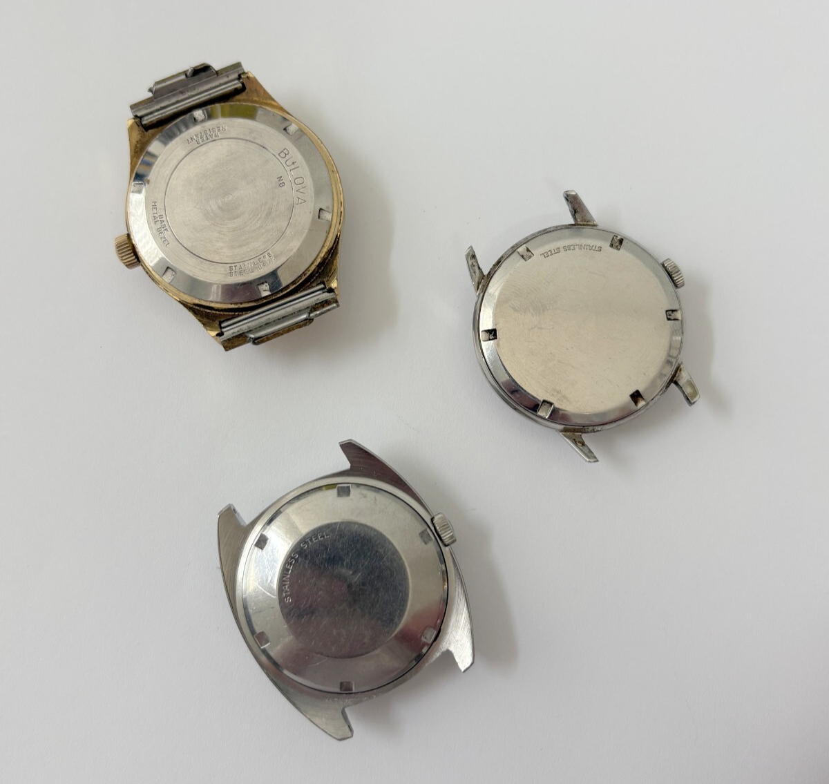 lot of watches bulova wittnauer girard perregaux not working parts/repair