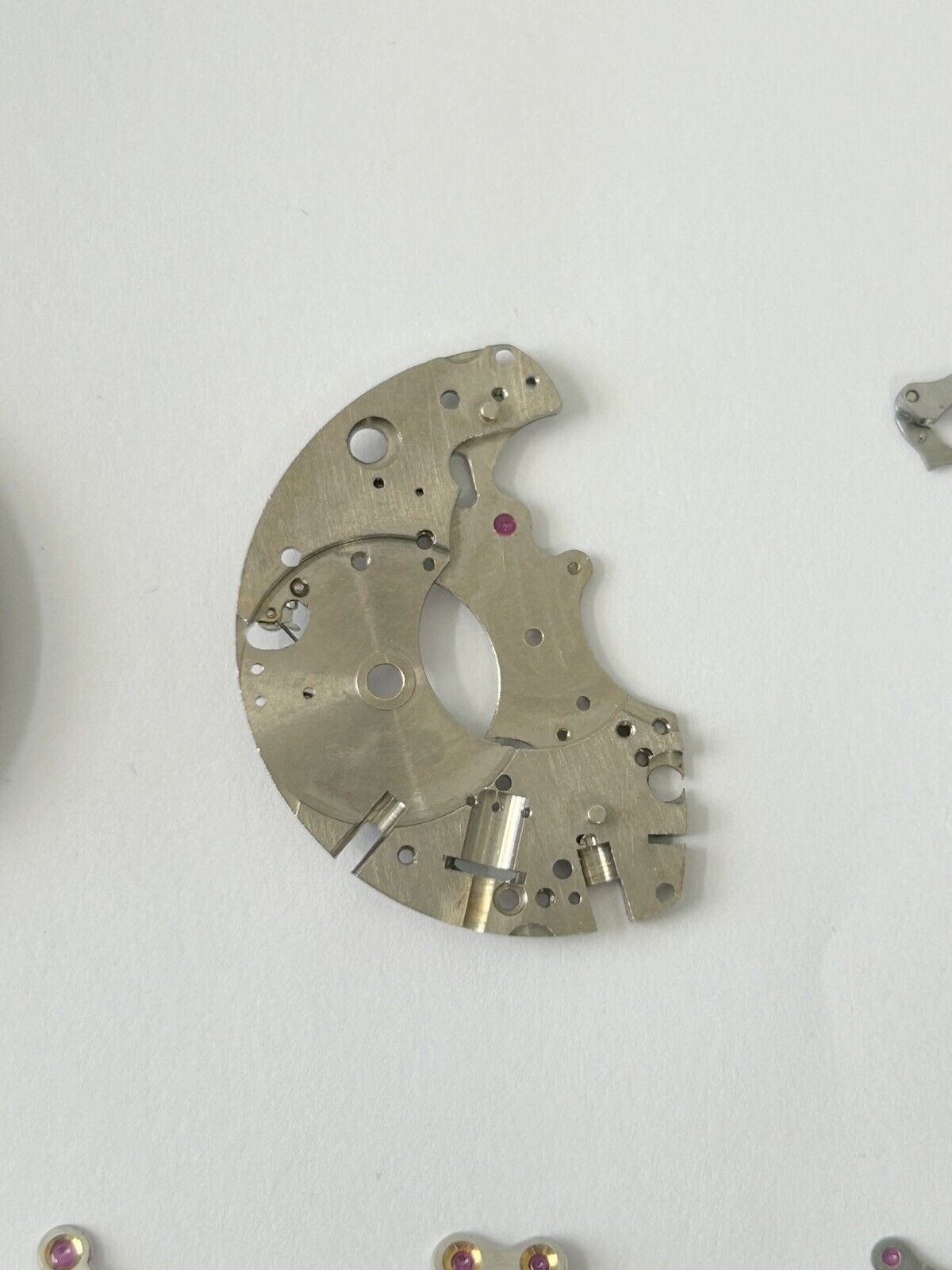 Venus Cal 175 Movement Part Balance Wheel Spring Barrel Bridge Wakmann Breitling - Used Watch Parts