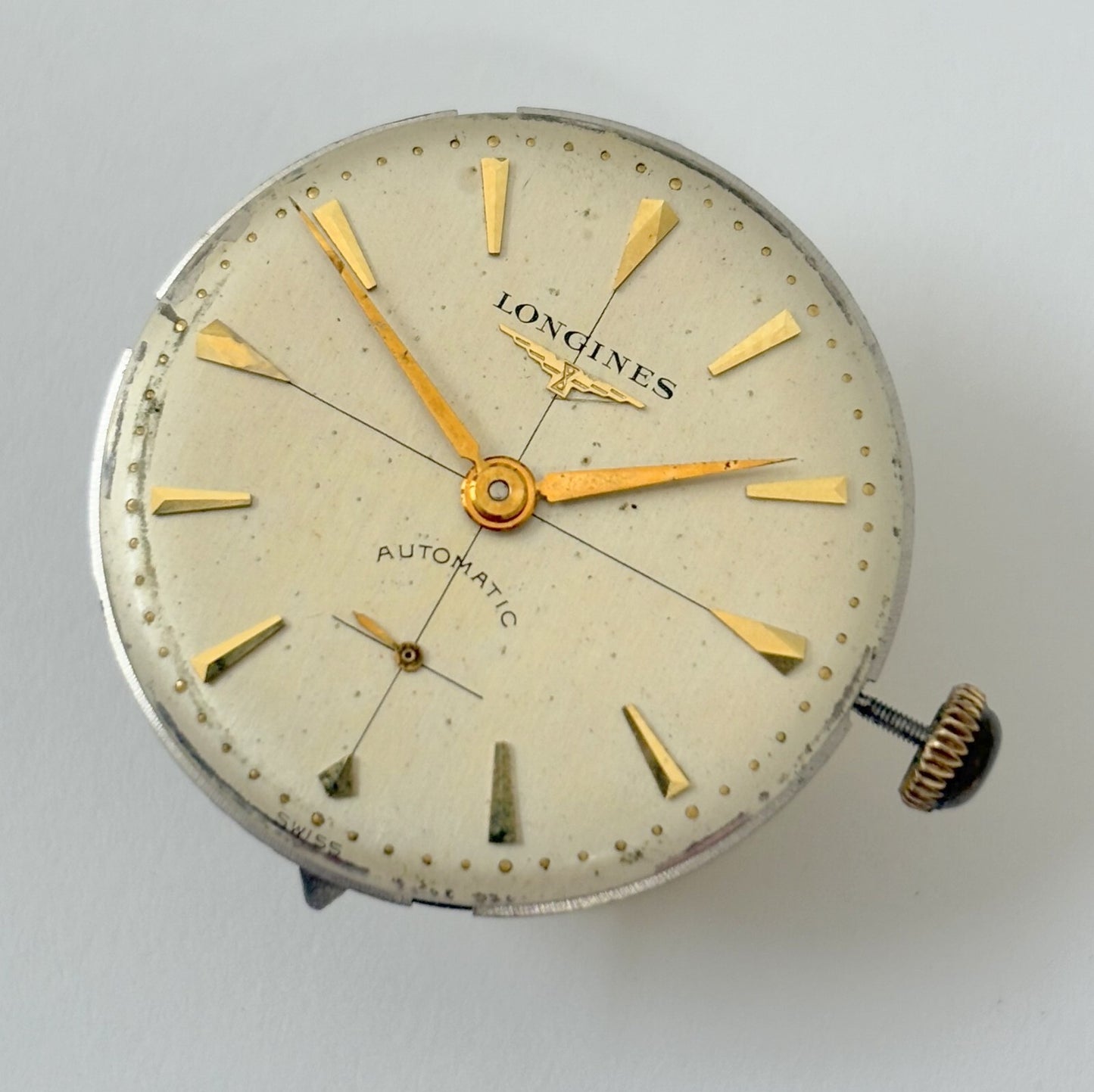 Longines Caliber 22A Automatic Watch Parts Movement Balance Fork Spring Bridge