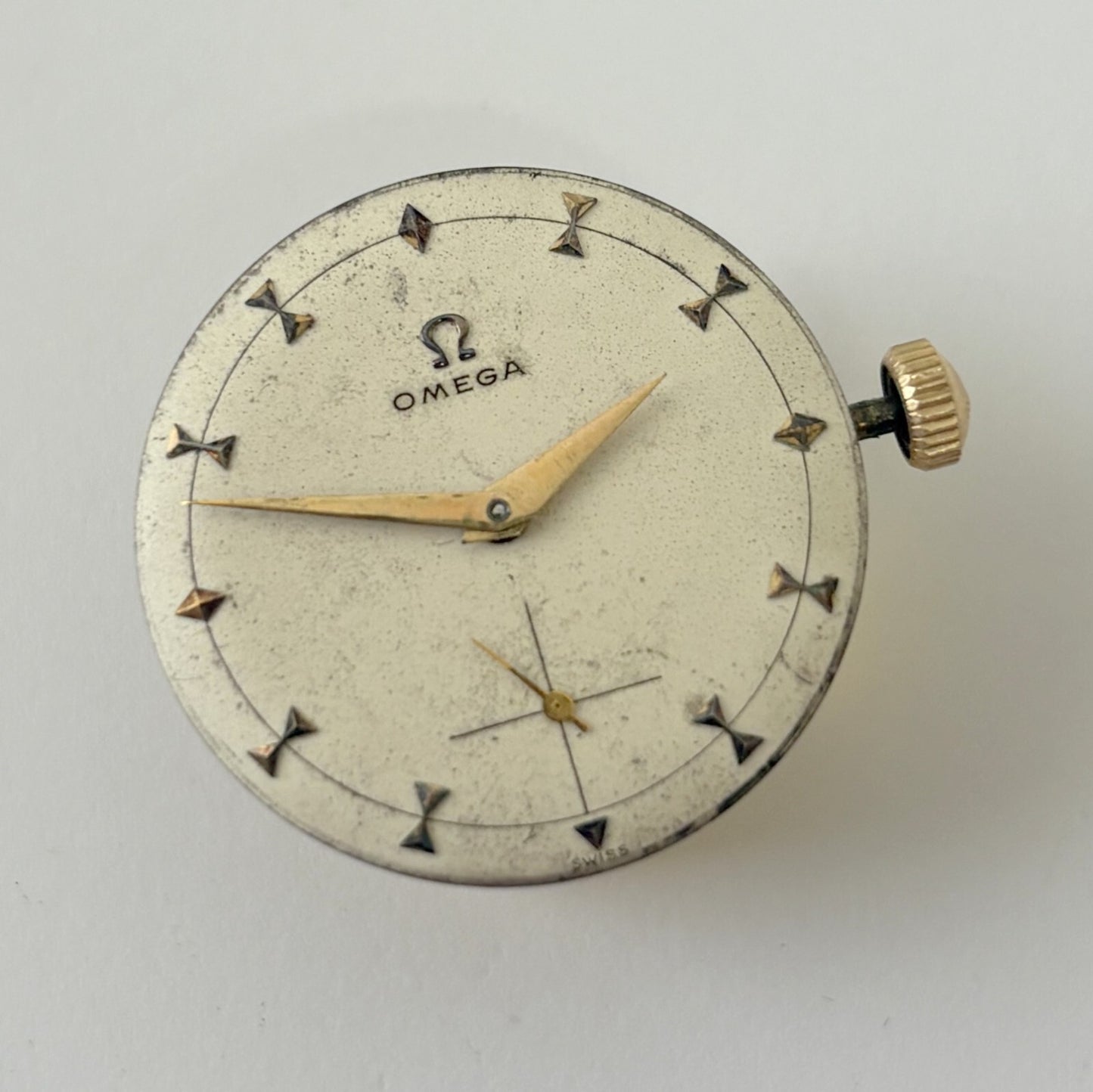 Omega Cal 361 Watch Movement Parts Balance Fork Spring Bridge Barrel Wheels