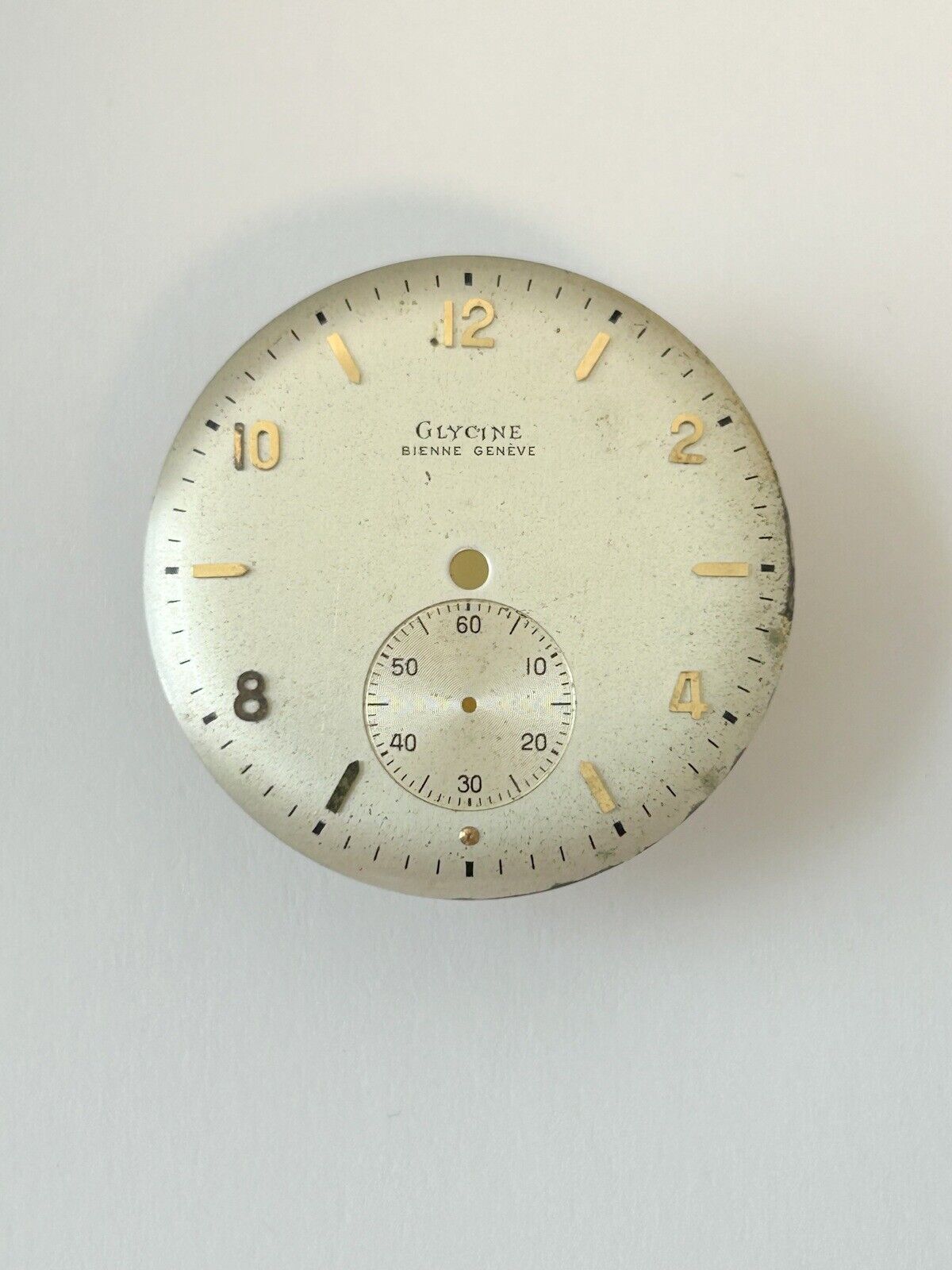 Glycine Bienne Cal 006 900 18 Jewels Parts Movement Balance Fork Wheel Watch - Used Watch Parts