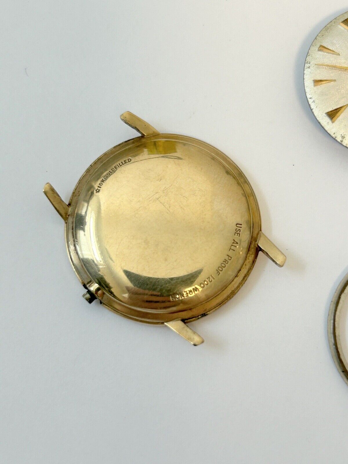 Wittnauer Cal 11AHS1 Watch Parts Movement Balance Spring Dial Hand Case Fork - Used Watch Parts