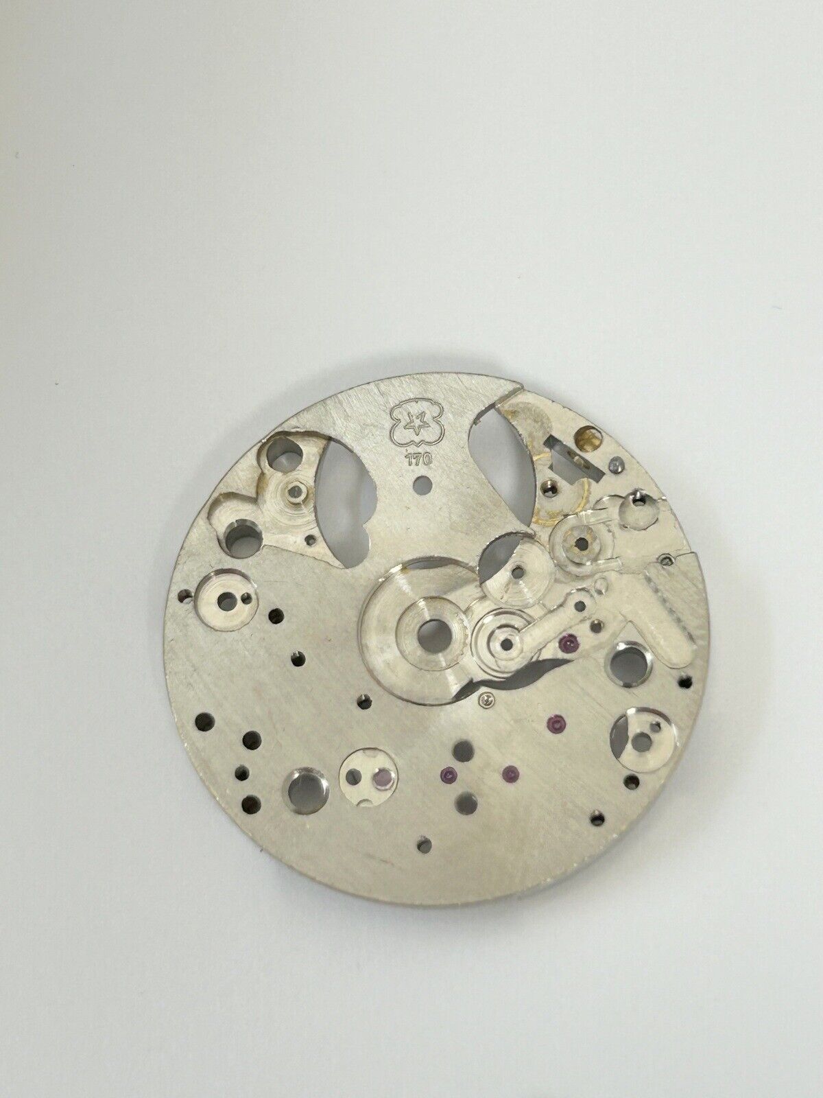 Venus Cal 170 Movement Part Balance Wheel Spring Barrel Bridge Wakmann Breitling - Used Watch Parts