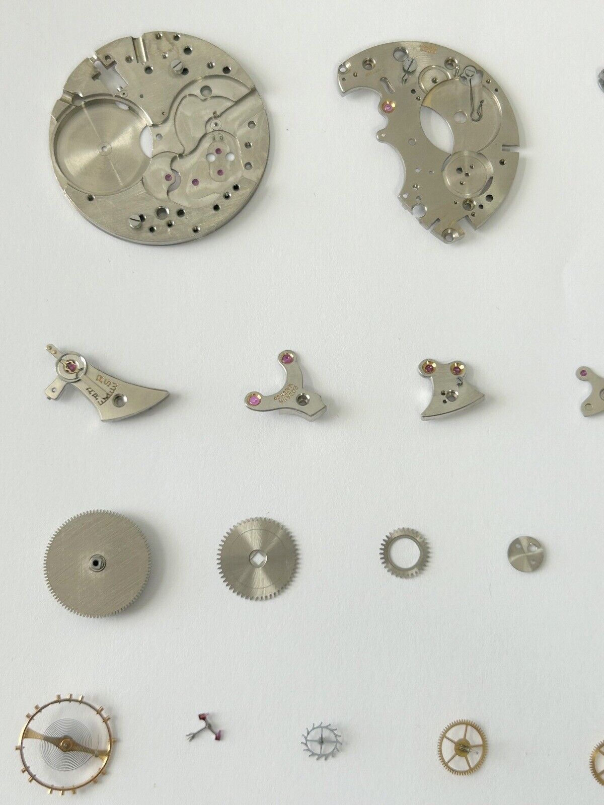 Venus Cal 175 Movement Part Balance Wheel Spring Barrel Bridge Wakmann Breitling - Used Watch Parts