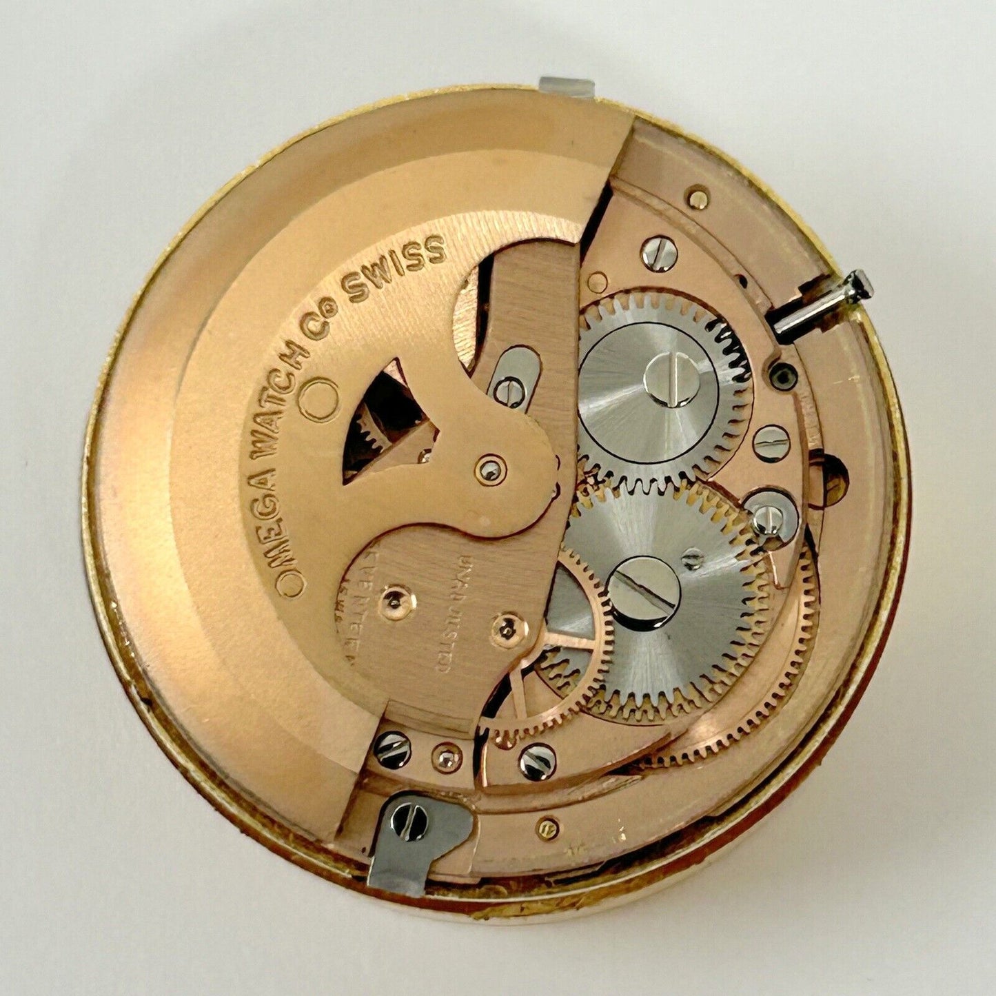 Omega Cal 563 Watch Parts Movement Calendar Disk Fork Wheels Springs Bridge 3 - Used Watch Parts