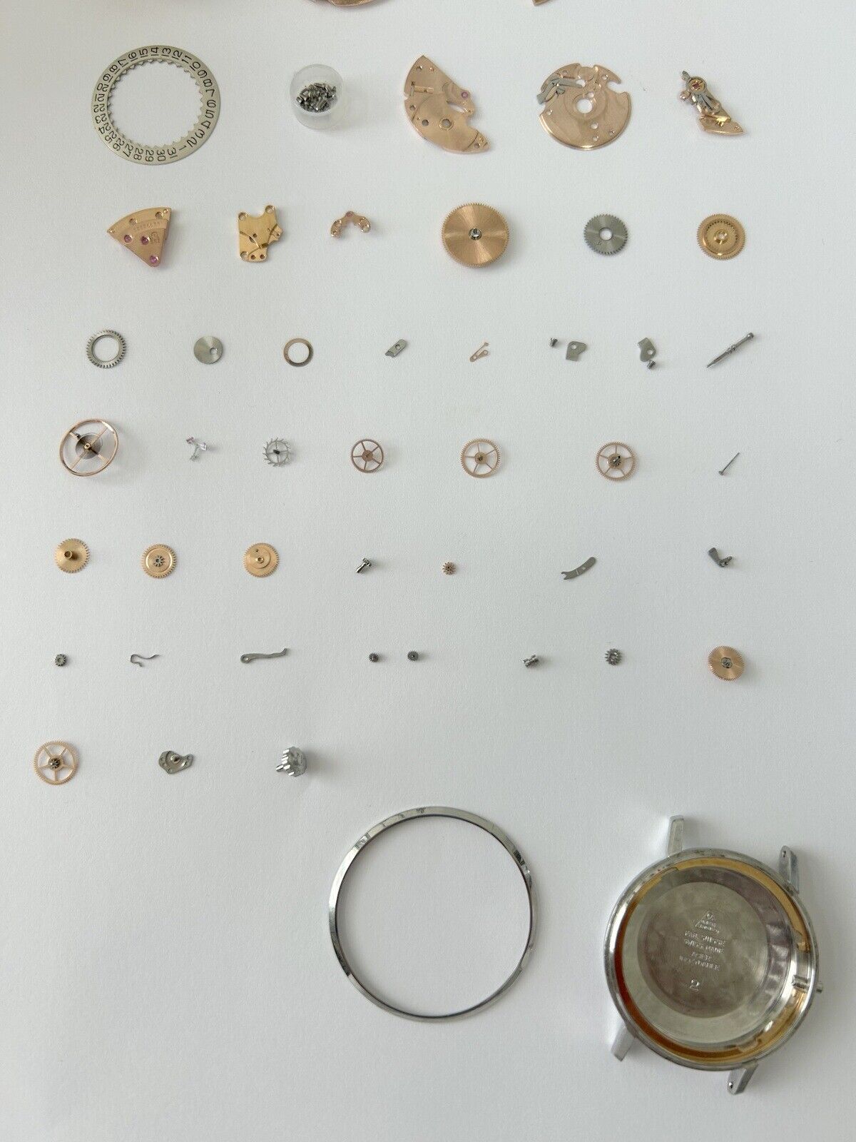 Omega Cal 562 Watch Movement Parts Balance Fork Wheel Spring Bridge 166.020 5 - Used Watch Parts