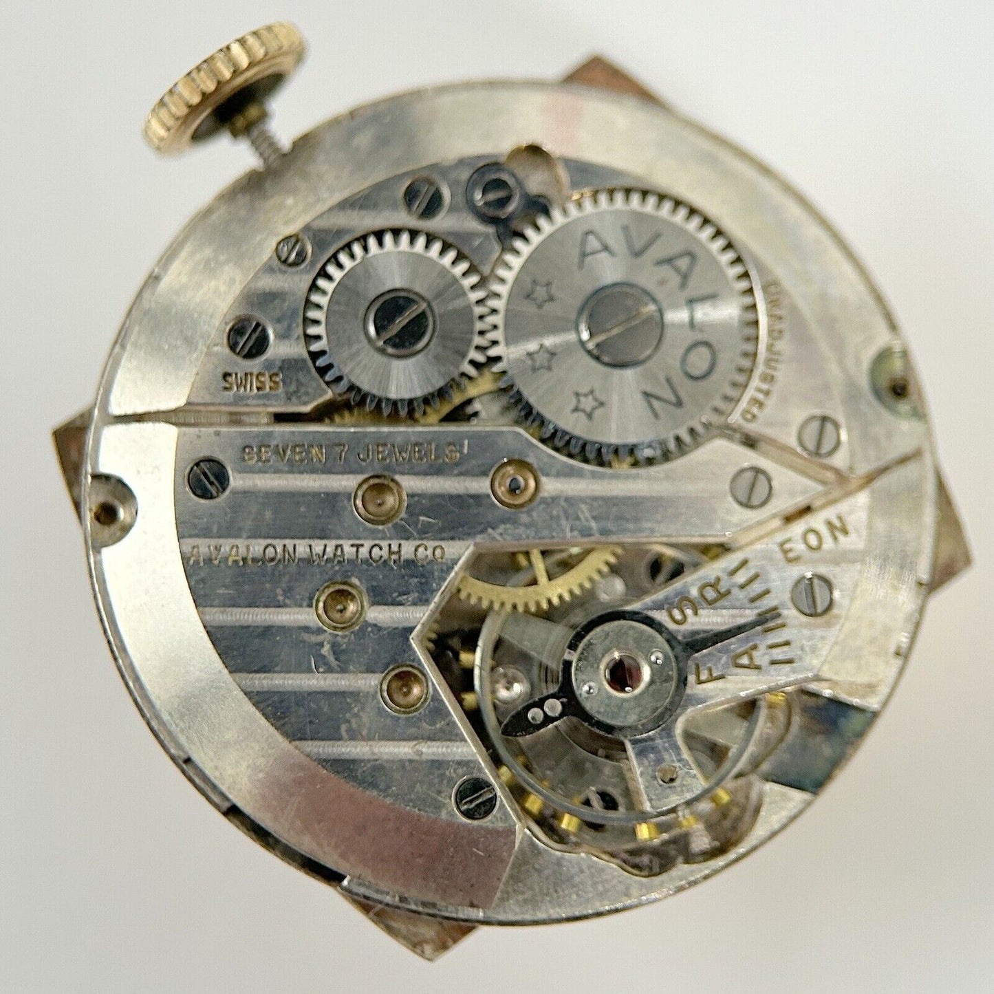 Avalon Cal 900 Watch Parts Movement Balance Fork Spring Bridge - Used Watch Parts