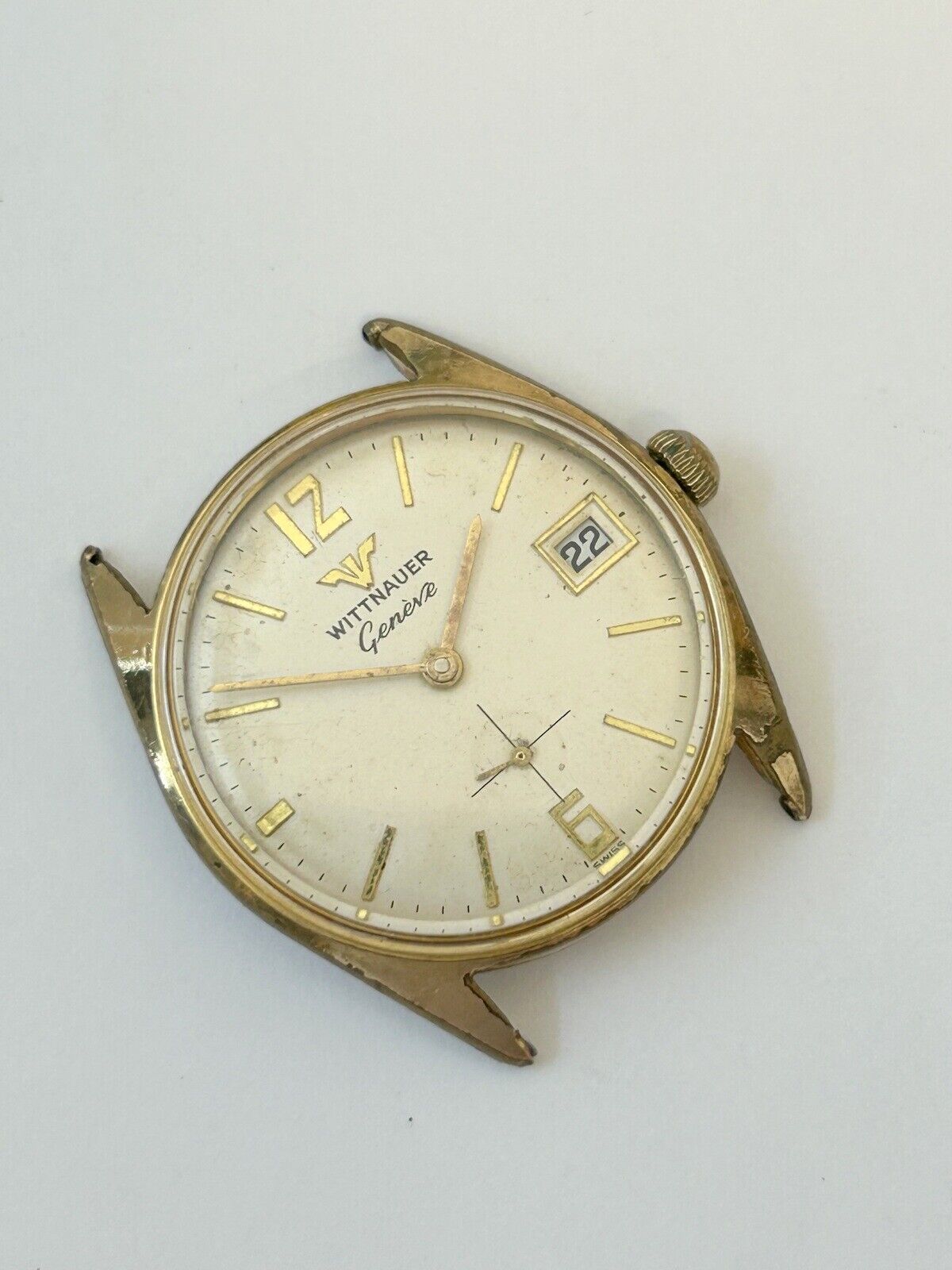 Wittnauer Cal C11K Watch Parts Movement Balance Spring Dial Hand Case Fork - Used Watch Parts
